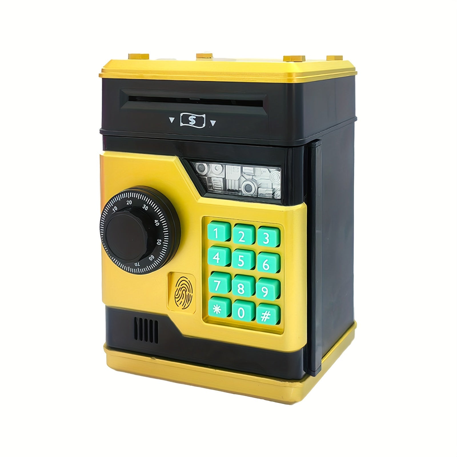 Secure Electronic Coin Bank with Password and Fingerprint Unlock