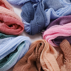 Gradient Linen Turban Scarf for Women