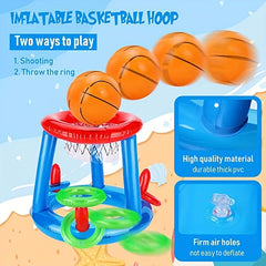 Inflatable Ring Water Throwing Game Swimming Pool Party Toy