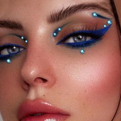 169pcs Eye Makeup Stickers Rhinestone Pearls Flash Face Jewelry