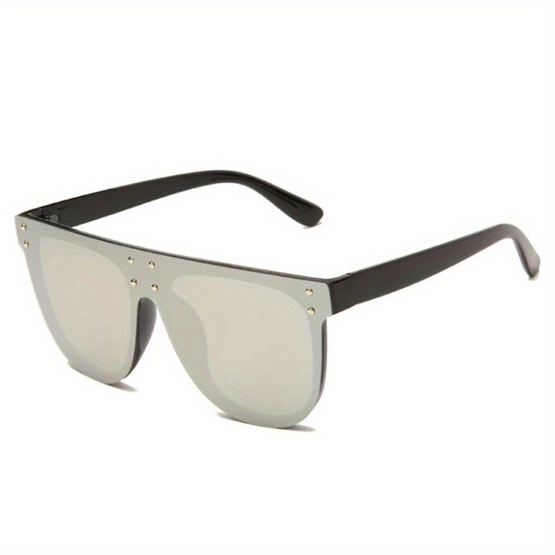 Y2K Oversized Mirror Lens Sunglasses UV400