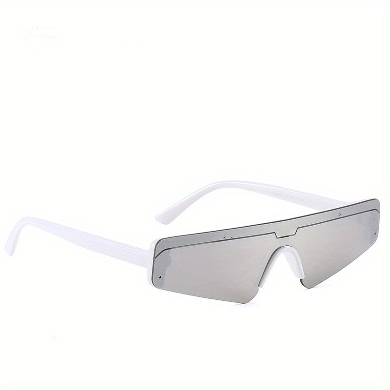 Y2K Mirrored Sports Sunglasses UV400 Sun Shades