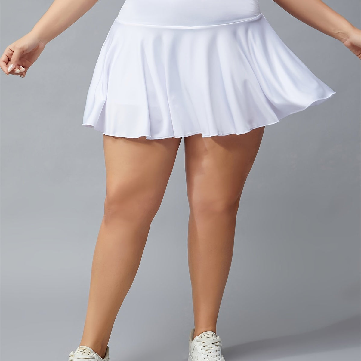  Tennis Pleated Skort Medium Solid Fitness