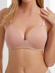 Solid T Shirt Bra Push Up Lingerie & Underwear