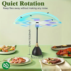 Portable Fly Repellent Fans USB Power Keep Insects Away at BBQs Picnics