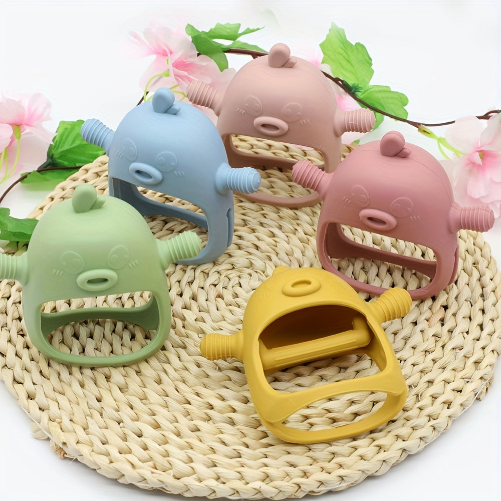 Silicone Baby Teething Gloves, BPA Free, Pain Relief Chewing Toy