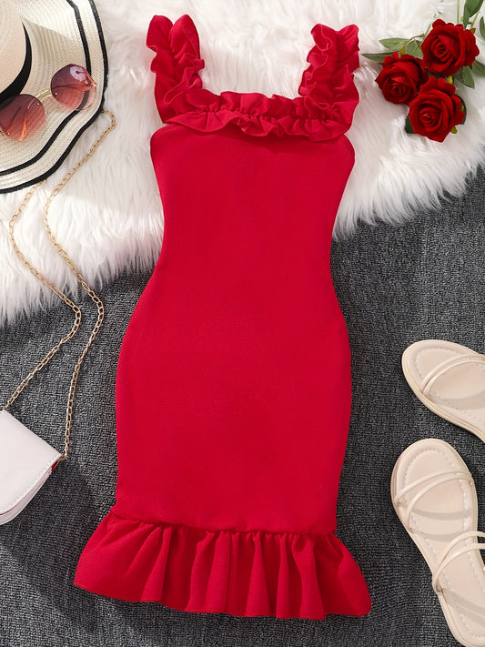 Toddler Girls Slim Fit Cami Dress For Party