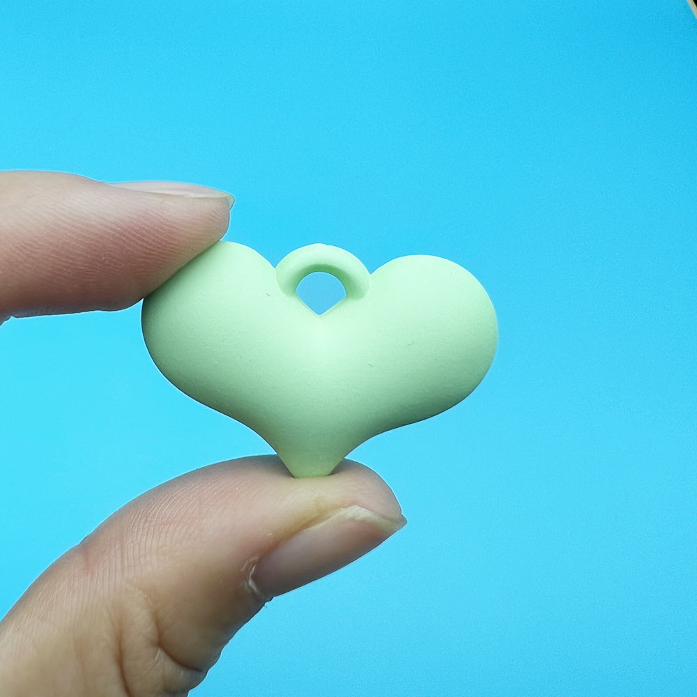 Acrylic Lacquer Heart Necklace Earrings Bag Decoration