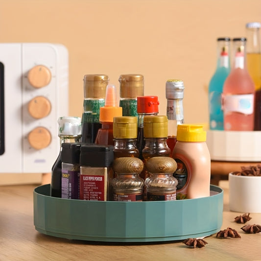 Rotating Storage Rack Table Top Soy Sauce Bottle Condiment Storage