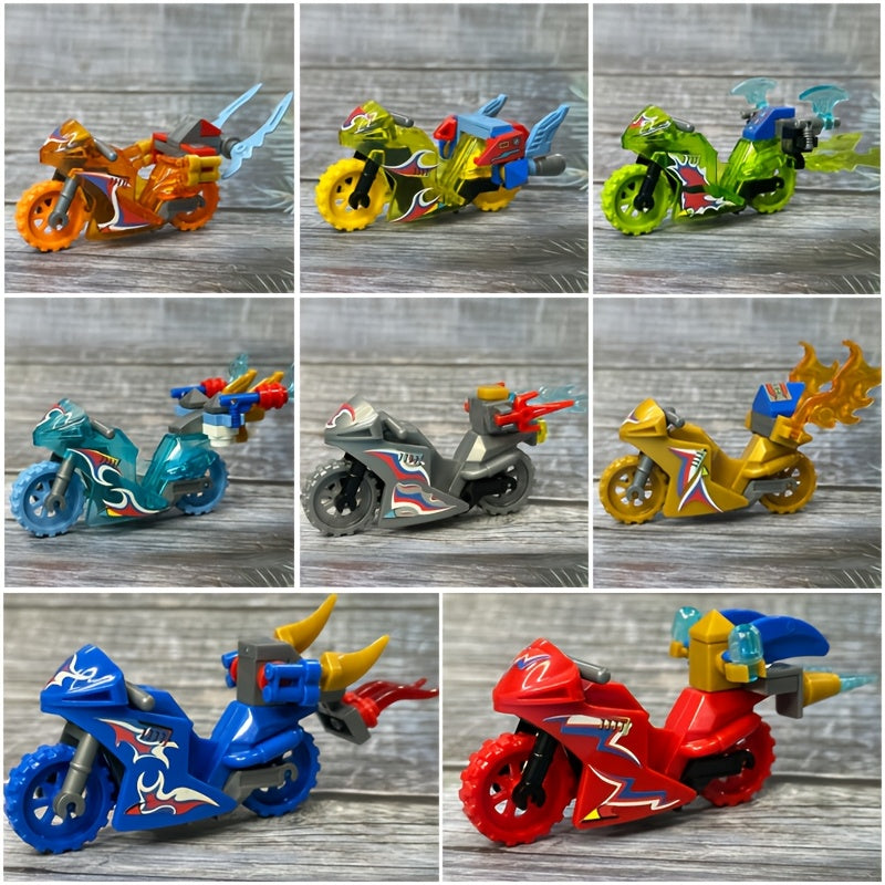 Durable ABS Motorcycle Building Blocks Set DIY Puzzle Educational Construction