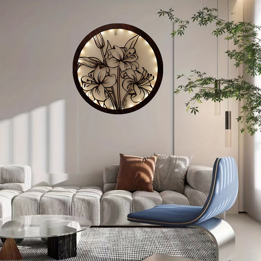 Green Plant LED Flower Hanging Lamp