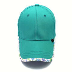 Lake Baseball Cap Flower Brim Sports Hat Dad Hats