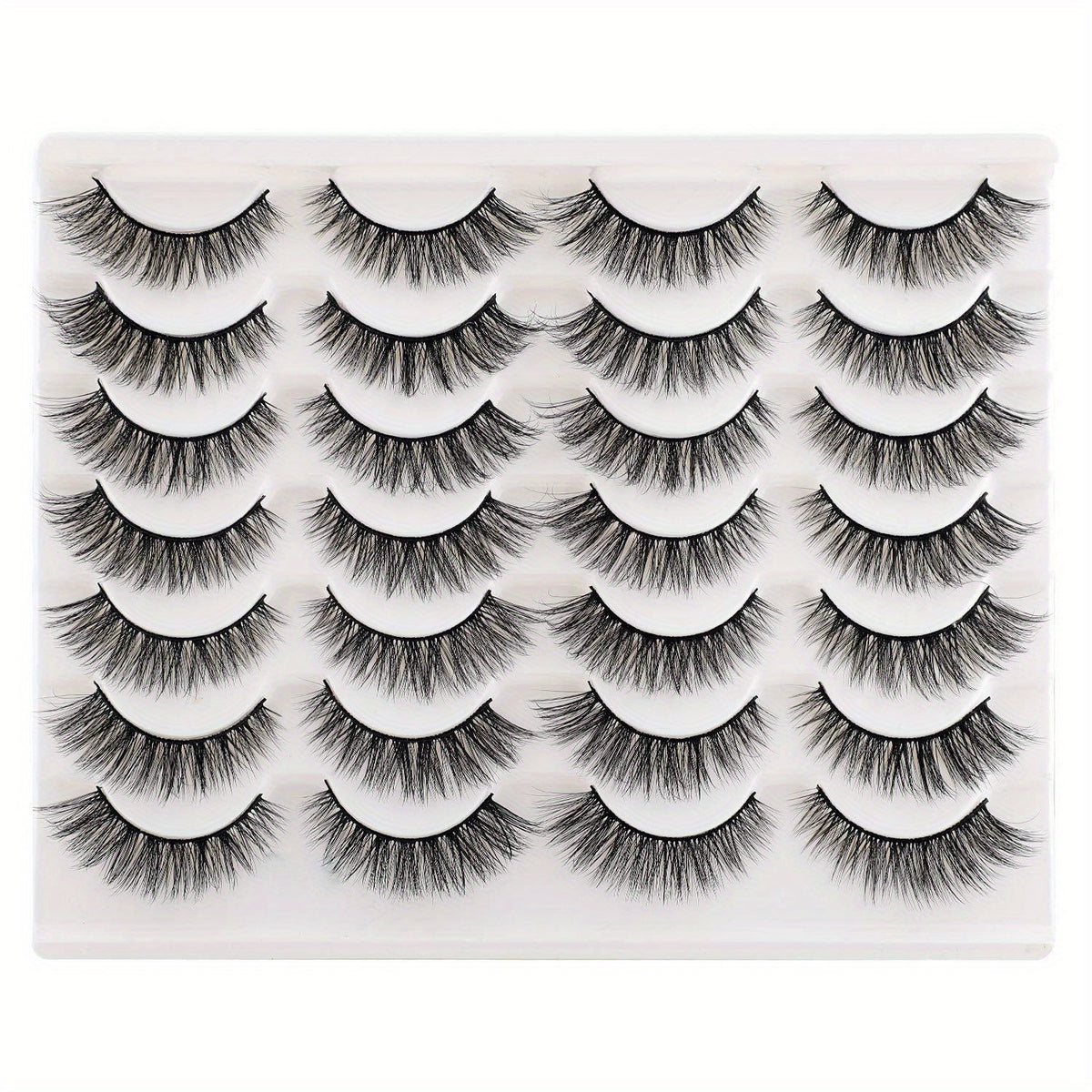 6D Cat Eye Wispy Natural Faux Mink Lashes 14 Pairs