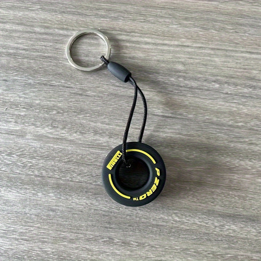 F1 Soft Glue PVC Tire Key Chain Car Pendant