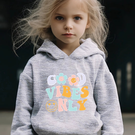 Letter & Flower Print Girls Outfits for Sports Spring Fall