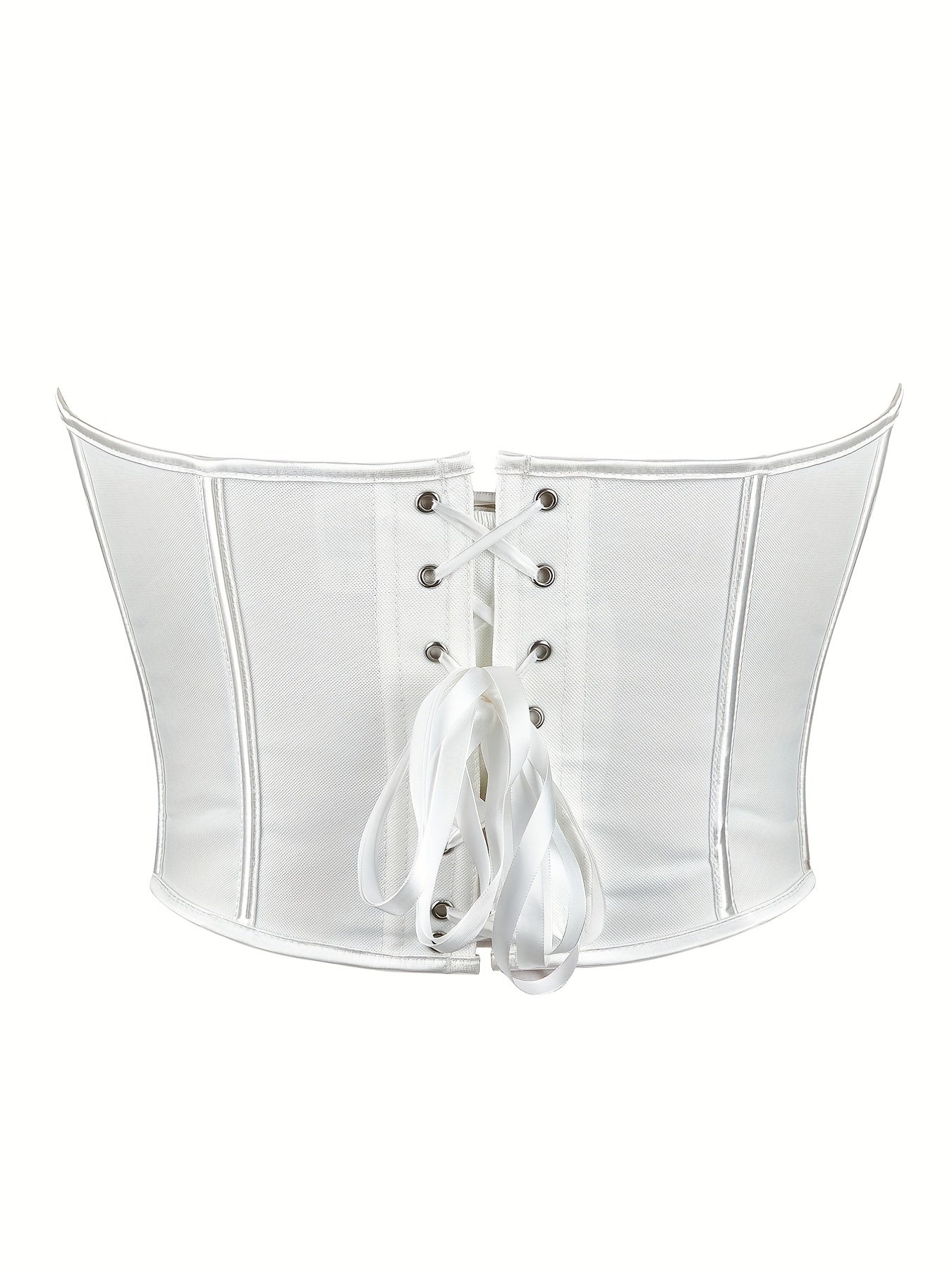 Strapless Corset Bustier Lace Up Body Shaper Women's Lingerie