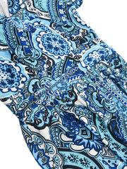 Floral Print Belted Maxi Dress Plus Size