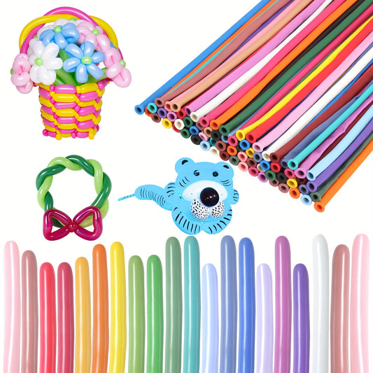 100pcs 30 Skinny Latex Balloons Modelling Magic Balloon Animal Kit