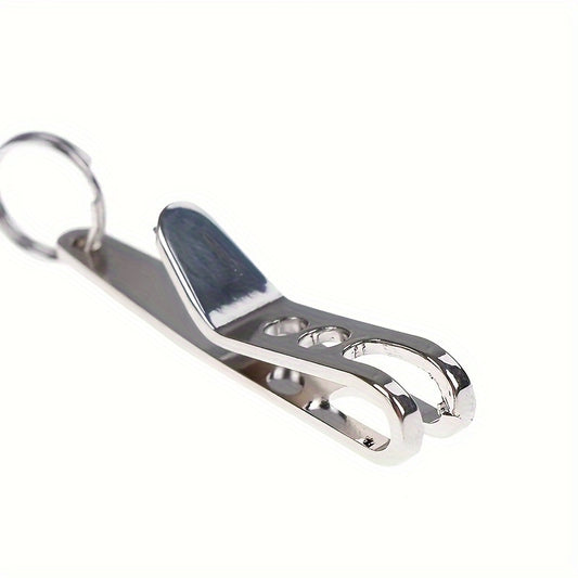 3pcs Stainless Steel Key Suspension Clip Holder with Keychain