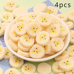 3D Banana Slices Playset for DIY Resin Decor - ABS Material