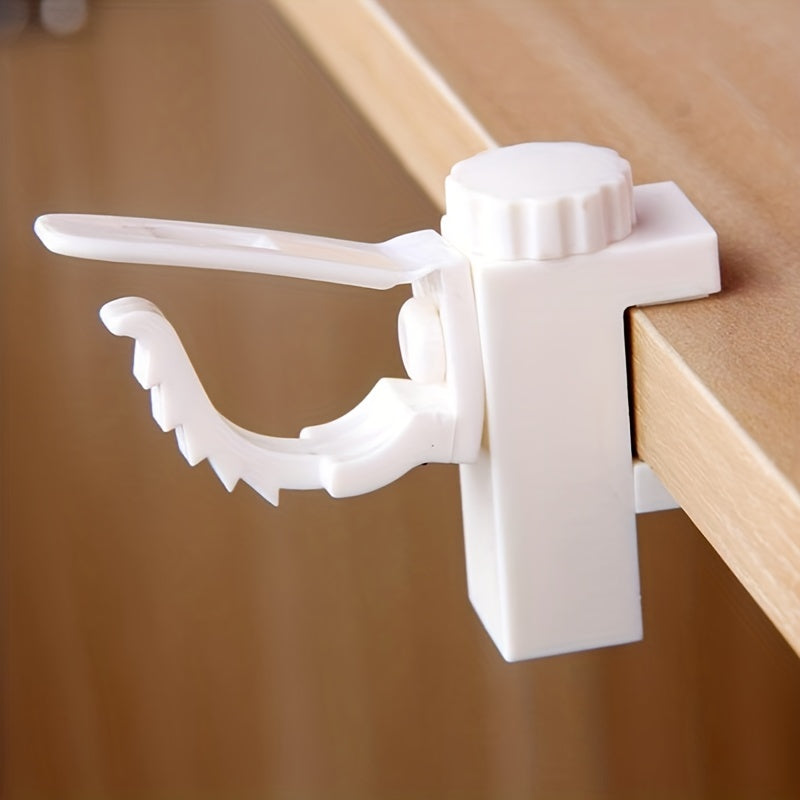 2pcs Curtain Rods Bracket Hanger Hooks - Wall Organizer for Home