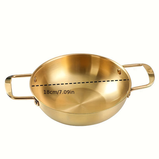 Stainless Steel Noodle Pot for Seafood & Hot Pot, 2 Ear Soup Pot