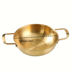 Stainless Steel Noodle Pot for Seafood & Hot Pot, 2 Ear Soup Pot