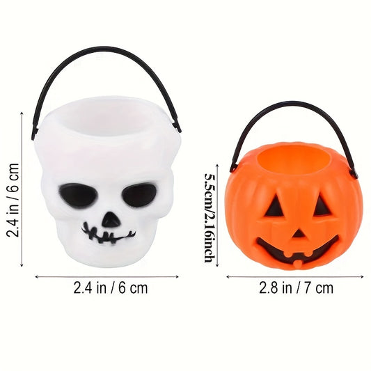 Halloween Pumpkin Lantern Candy Bucket Mini Ghost Candy Bucket