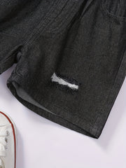 Alphabet T shirt & Denim Shorts Set for Boys Kids Summer Clothes