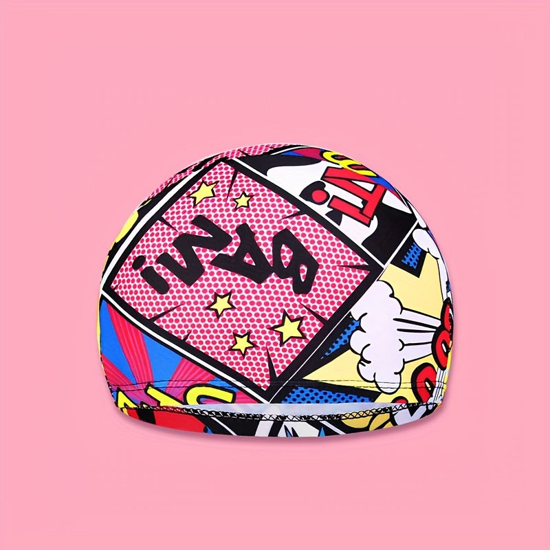 Colorful Printed Swimming Cap for Kids