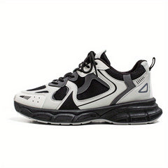 Men's Casual Mesh Sneakers Low Top Platform Running Shoes