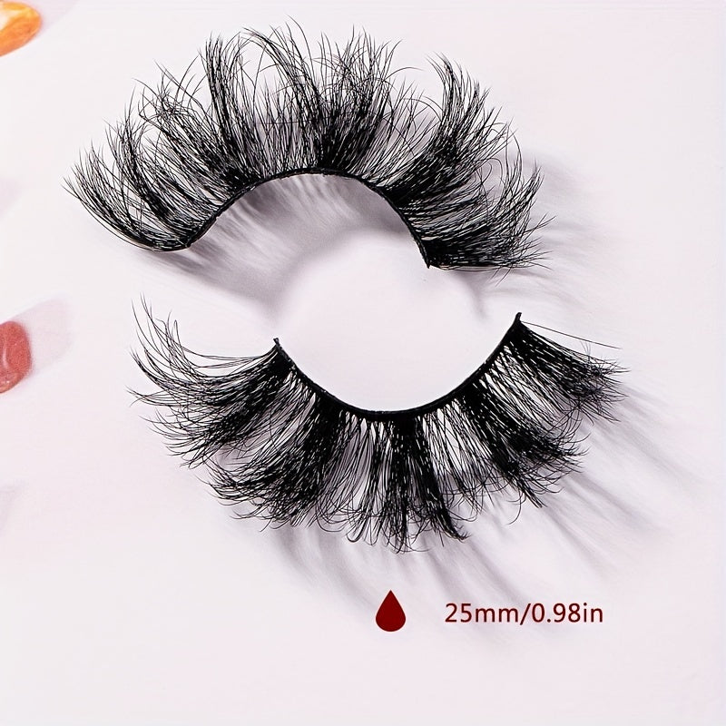6D Cross Style Messy False Eyelashes Fluffy Wispy Curly Makeup Lashes Extension