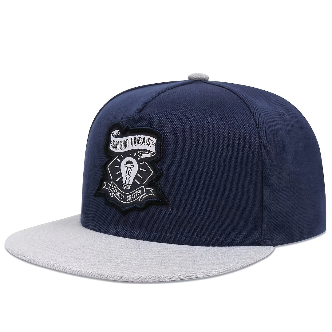 Embroidered English Hip Hop Flat Brimmed Hat