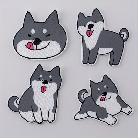 4pcs DIY 3D Printed Cat Stickers Children's Clothing Decoration