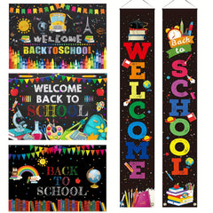 Back To School Backdrop Banner Welcome Back Banner For First Day of School Decor
