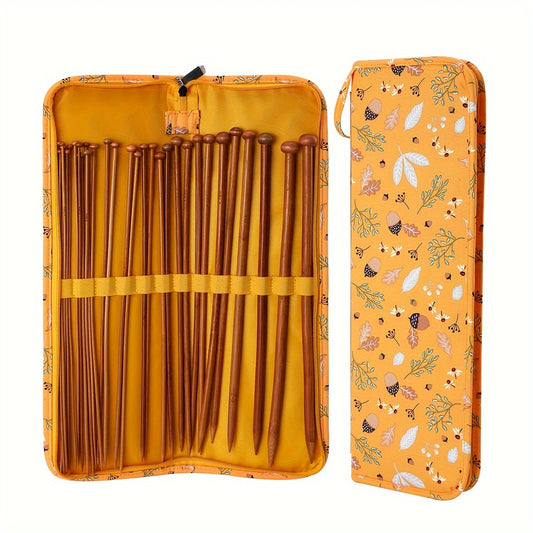 Waterproof Storage Bag for Crochet Needles and Yarn