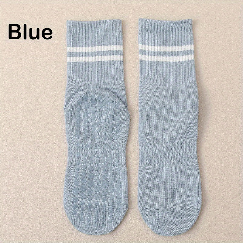 Non slip Yoga Socks Striped Silicone Dance Socks Breathable