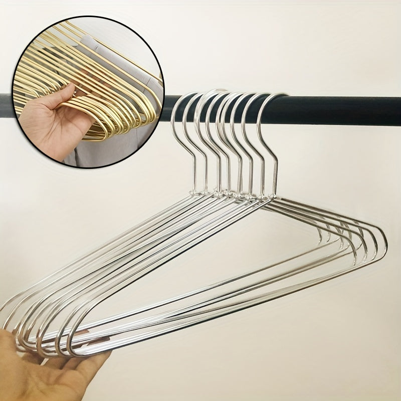 10pcs Aluminum Non-slip Hanger, Non-marking, Space-saving Design