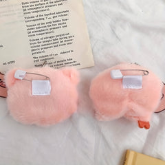 Cute Mini Pig Head Plush Cartoon Toy for Kids, Couples & Babies