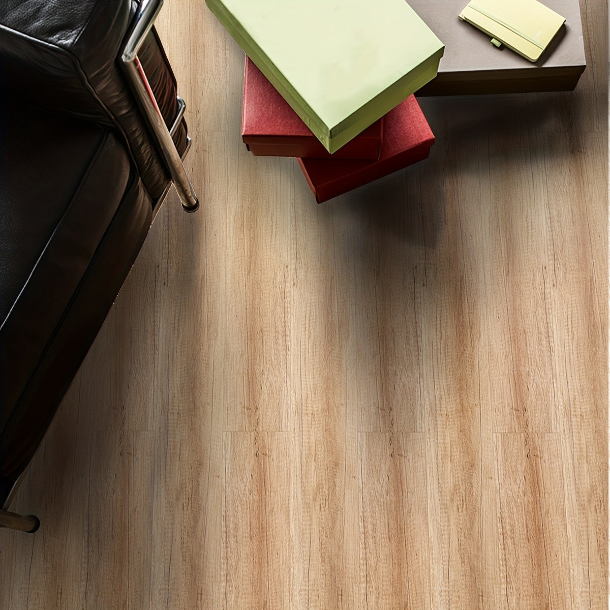 Wood Grain Printed Floor Stickers Waterproof Anti-slip Tile Stickers