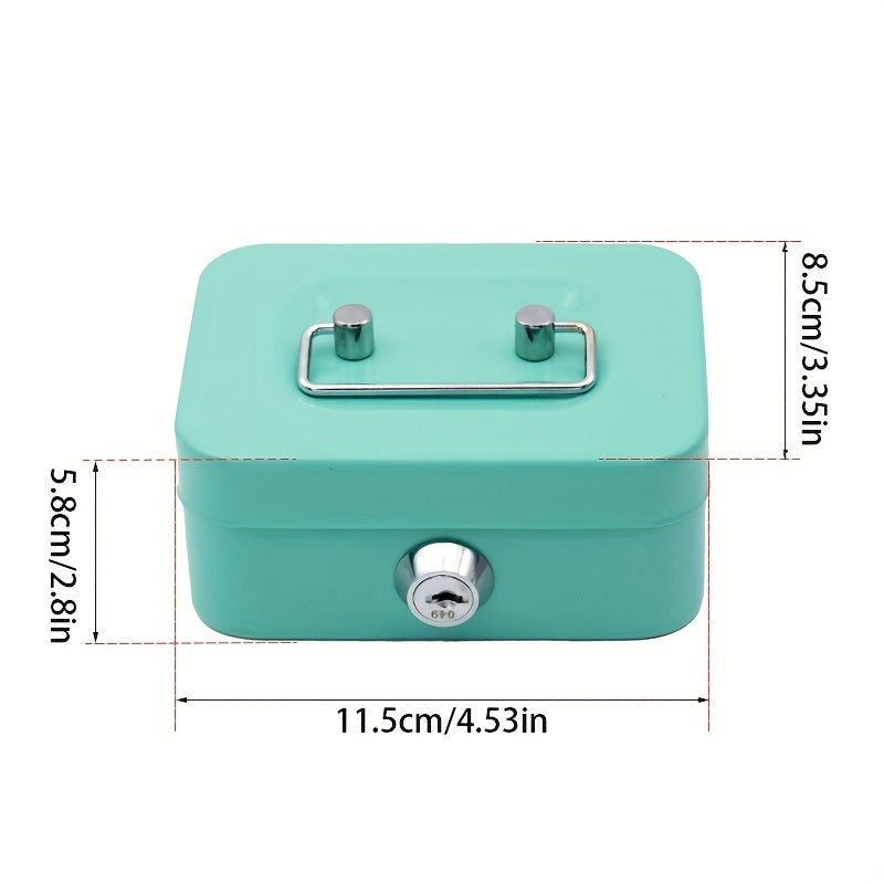 Portable Piggy Bank With Lid Coins Storage Box Key Household Organization