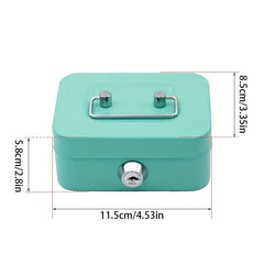 Portable Piggy Bank With Lid Coins Storage Box Key Household Organization