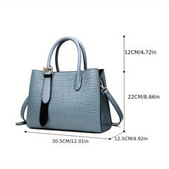 Leather Commuting Bag Crossbody Briefcase Women's Shoulder Bag