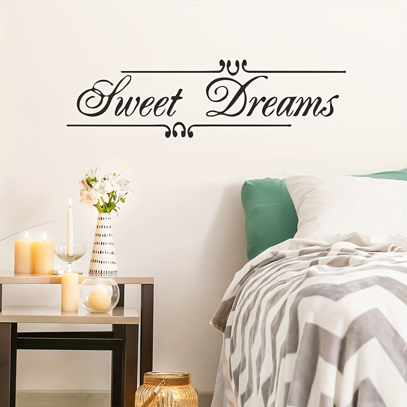 Sweet Dreams Wall Sticker For Bedroom Self-adhesive Removable 23.6in x 7in
