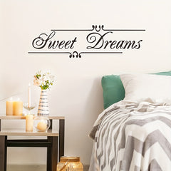 Sweet Dreams Wall Sticker For Bedroom Self-adhesive Removable 23.6in x 7in