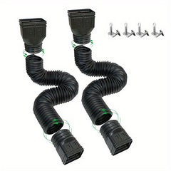 2pcs Flexible Downspout Extensions 53" with Screws