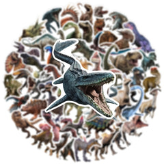 Dinosaur Doodle Stickers 50pcs Waterproof Decals for Laptop Water Bottles Helmet