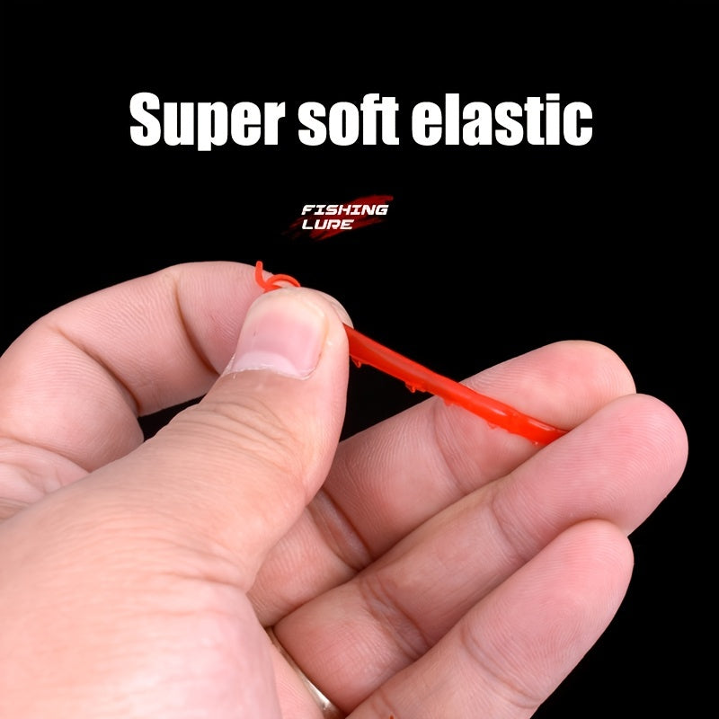 100pcs Soft Silicone Shrimp Fishing Lures Artificial Luminous Baits