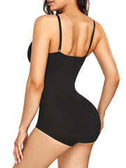 Full Body Shapewear Trainer Bodysuit V Neck Jumpsuits Tummy Control