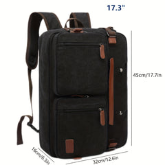 Convertible Laptop Bag Messenger Bag Shoulder Bag Briefcase Men Women